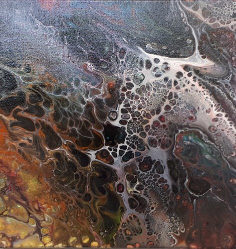Original acrylbild fluid - original,