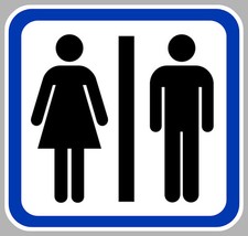 WC TOILET CAMPING STICKER