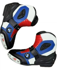 BMW Motorradstiefel Motorradschuhe Schuhe Leder Racer kurz wasserdicht Stiefel