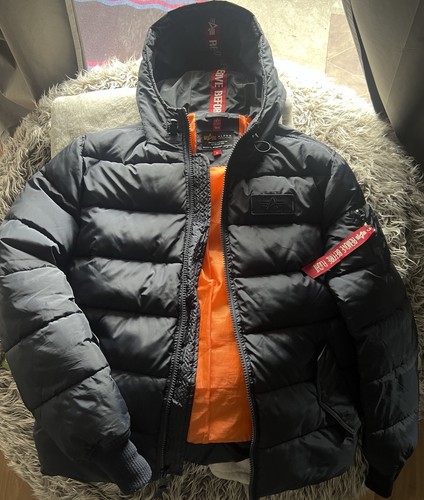 Alpha industries hooded - hooded, puffer