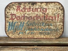 Schild Werbung Dachdecker