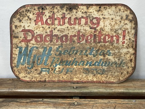Schild werbung dachdecker - schild,