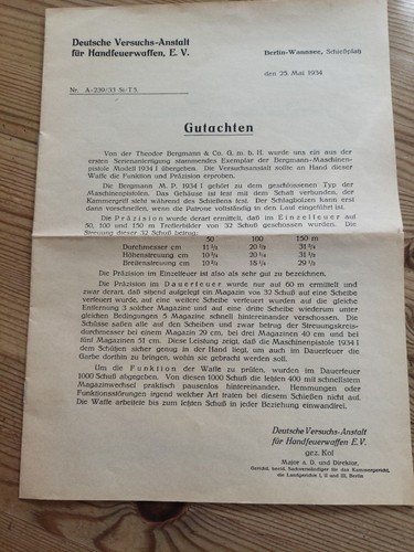 Gutachten maschinenpistole - gutachten,