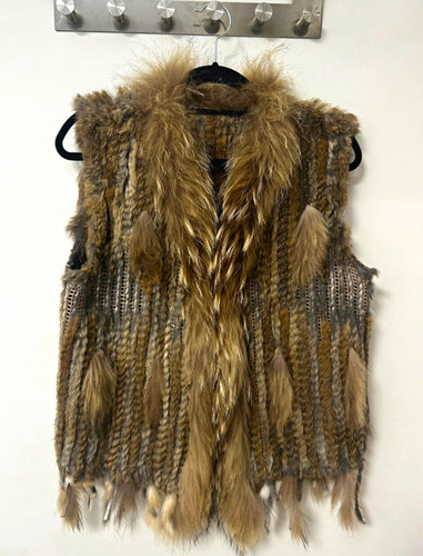 Damen pelzweste braun - damen,