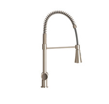 baliv Küchenarmatur KI-1172 Edelstahloptik mit Geschirrbrause schwenkbar 