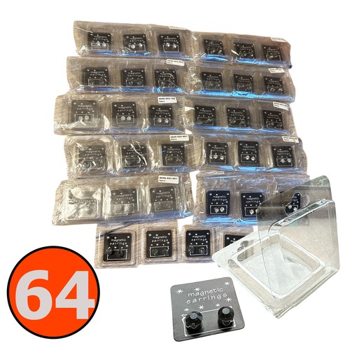 64x magnet ohrringe set - magnet,