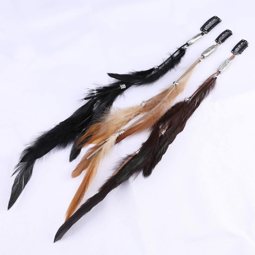 Boho federn haarschmuck - boho,
