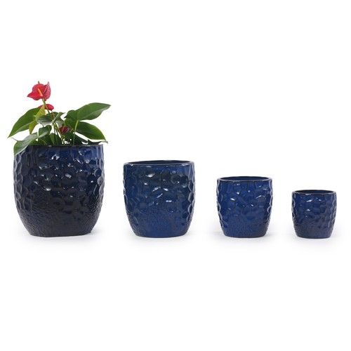 Blumentopf keramik glasiert - keramik,