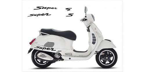 Vespa gts super aufkleber - vespa, 'super'