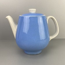 Vintage-Kaffekanne hellblau, Steingutwerk Torgau ehem. Villeroy&Boch 60er DDR