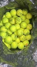 50 angespielte Tennisbälle