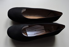 Ara Damen Schuhe Slipper Ballerinas Nubukleder  Gr.  40  - Weite H - schwarz