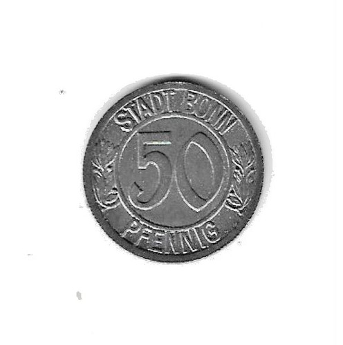 Notgeld bonn 50 - , pfennig