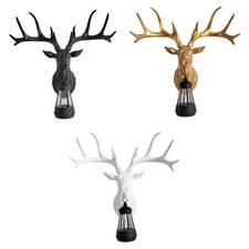 Hirsch Wandlampe Harz Tier Wandkunst für Hintergrund Wohnzimmer