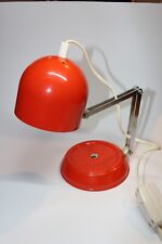 Klaps Tischleuchte 70er Rotorange Magistretti Ära Klapplampe