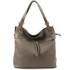 ITALY SCHULTERTASCHE UMHÄNGETASCHE LEDERTASCHE SHOPPER HANDTASCHE ECHT LEDER