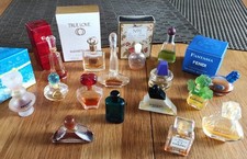 16 PARFÜM MINIATUREN - Sammlungsauflösung - größtenteils leer - z. T. mit OVP 