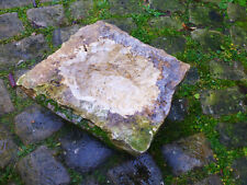 Vogeltränke Vogelbad Stein Naturstein Unikat Handgefertigt 34 x 32 x 16 cm 25 kg