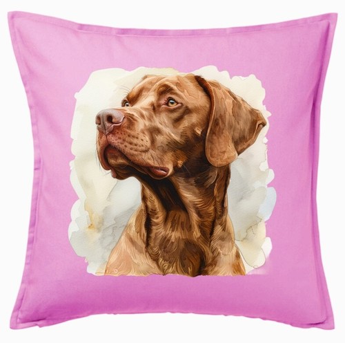 Kissenbezug pink vizsla - kissenbezug,