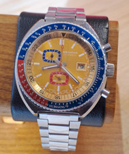 Grovana Vintage Chronograph Armbanduhr mechanisch Handaufzug 17 Jewels EB 8420