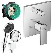 Hans Grohe Vernis Unterputz Wannen Armatur Set UP Brausearmatur Pulsify Select S