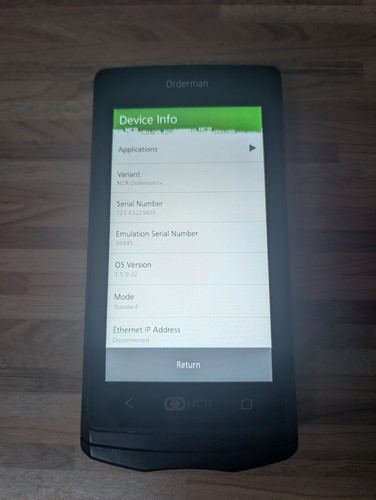 Ncr orderman5 inkl akku - akku, mit