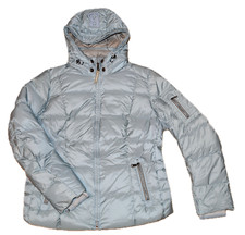 Bogner Skijacke Daunenjacke hellblau grau Lagenlook Gr. 44 Goan Thylmann