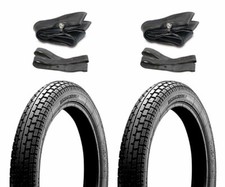 Satz Reifen 2,75 - 19 / 3,00 - 19 Heidenau für MZ RT125 - Schlauch, Felgenband