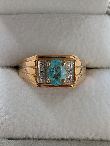 Paraiba turmalin goldring - paraiba,