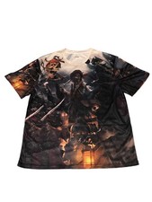 Herren T-Shirt Weiß, Mehrfarbig Größe XL, Bedruckung Totenkopf-Pirat