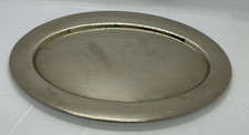 Servier-Platte - Cromargan  - ca. 25 x 17  cm - oval