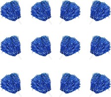 12 Stück Metallic Pom Poms