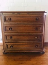 Kleinmöbel, Möbel, Holz, braun, Messing, gebraucht, Bett 2x2m