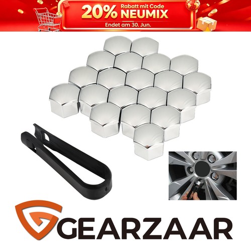 20x radmutter kappen 17mm - kappen,