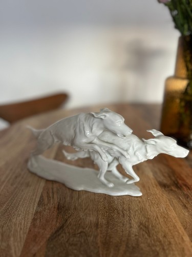 Kaiser porzellan hundefigur - porzellan,