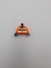 Lego Figur Torso 973px434 City Bauarbeiter 7633 7905 7746 7907 7243 orange ftn6
