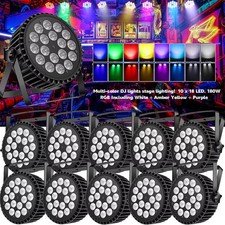 10X 270W U King Par  18 LED RGBW Lichteffekt DMX Disco Bühnenlicht Party Licht