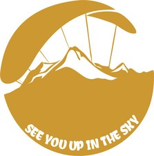 Autoaufkleber Paragleiter