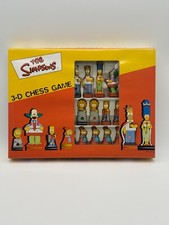 The Simpsons 3-D Chess Schach-Spiel a la carte 1999 | Brettspiel | Komplett