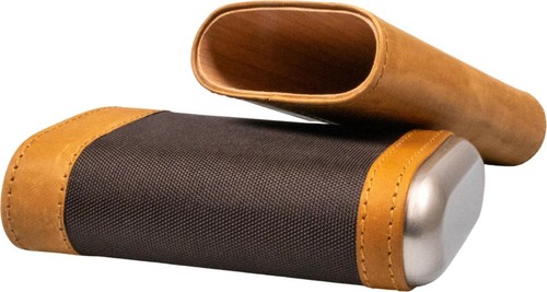 Zigarren schiebe etui - zigarren, leder