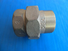 VR546B-IPB Bänninger Rotguss Rohrverschraubung 2" IG/AG flachdichtend Mod 3331