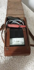 Gossen Megohm mit Kurbel und Ledertasche Ohmmeter Widerstandsmesser