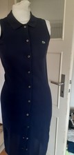 Shirtkleid von Lacoste, Dunkelblau, aus BA, Gr. 36, eher 34, getragener Zustand