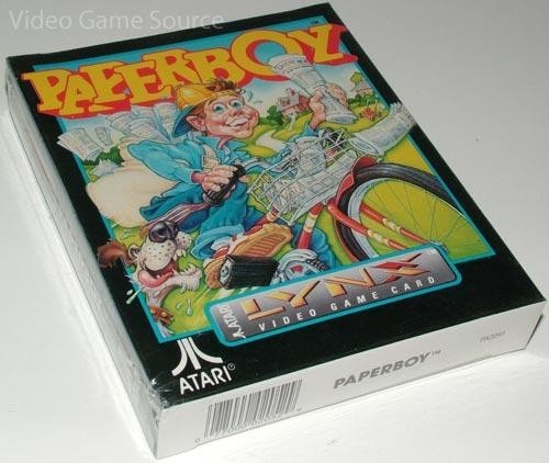 Atari lynx paperboy game - lynx,
