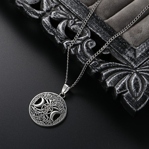 Halskette mit pentagramm - halskette,