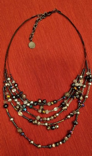 Reihige modeschmuck kette - 5-reihige, modeschmuck-kette