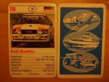 Audi Quattro Auto Quartett Einzelkarte Ersatzkarte 1B von FX-Schmid