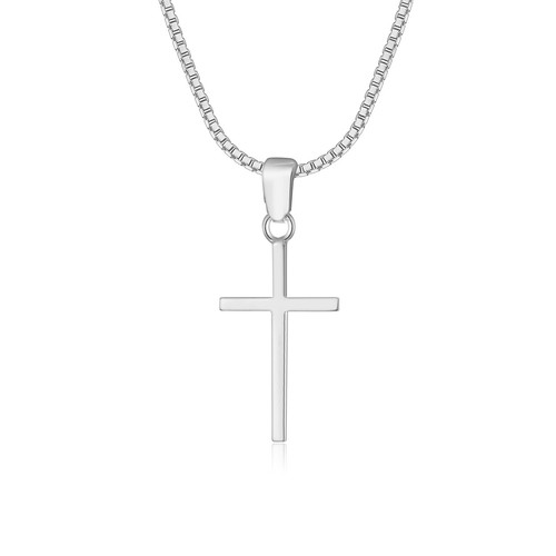 Kreuz anhänger mit kette - mit, echt