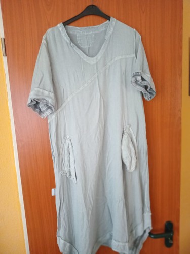 Midi leinenkleid - midi-leinenkleid, in