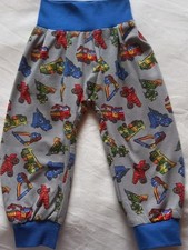 Baby Hose- Pumphose, Neu,  Gr  74,  Fahrzeuge Jersey Baumwolle
